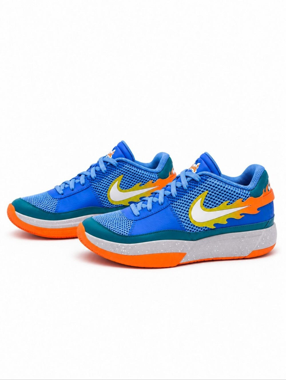 NIKE BLUE JA 1 "Backyard BBQ" BASKETBALL SNEAKERS Boys Size 7 Women's Size 8.5 - Picture 9 of 10